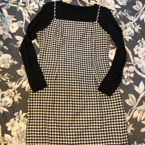 SHEIN spaghetti strap gingham dress